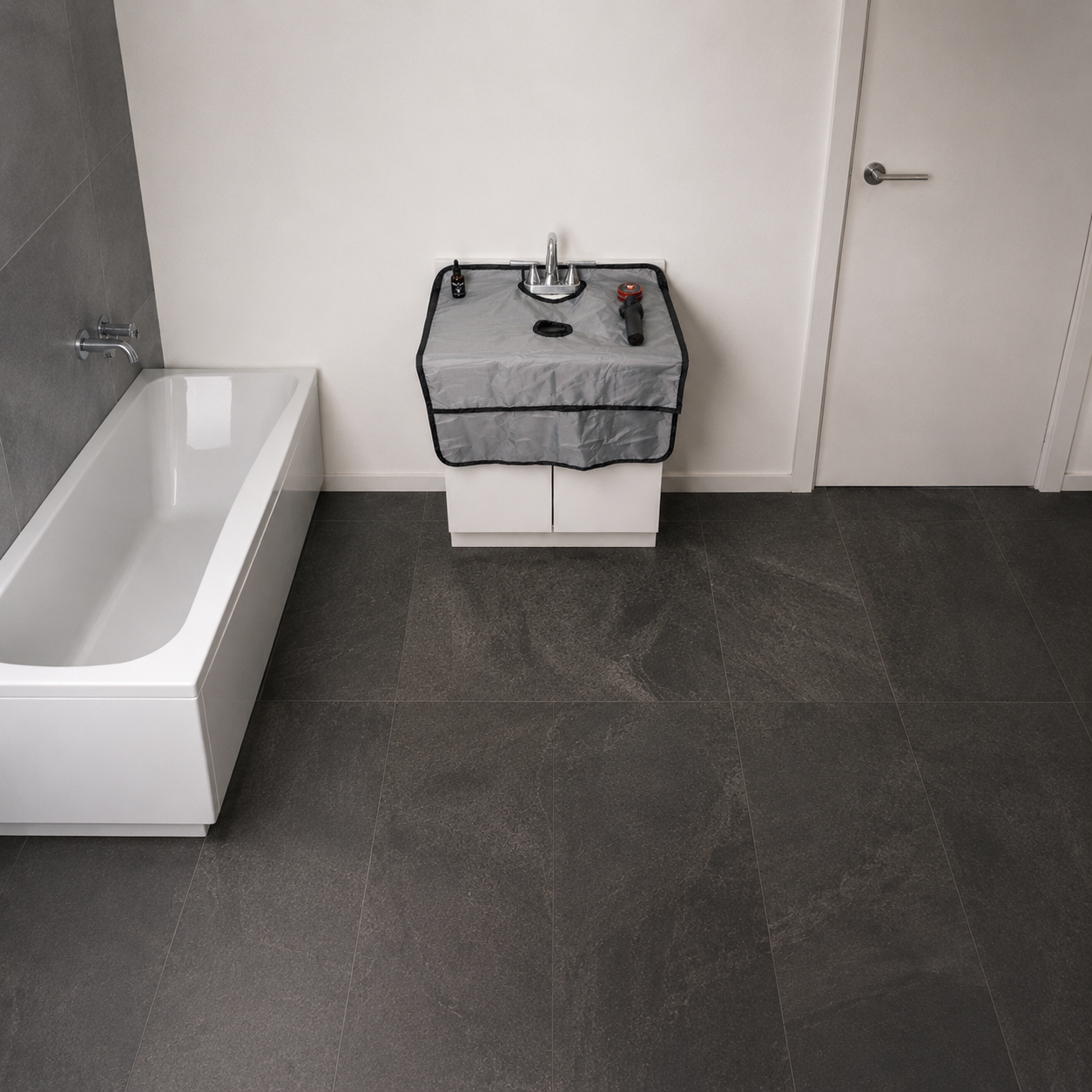 ShearShield in a modern bathroom